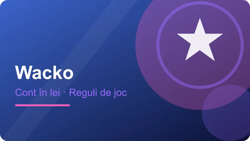 Joc responsabil în România – ilustrație pentru secțiunea Wacko